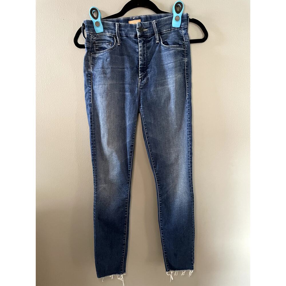 MOTHER Jeans High Waisted Looker Ankle Fray Jeans "Lure Me In" Size 26